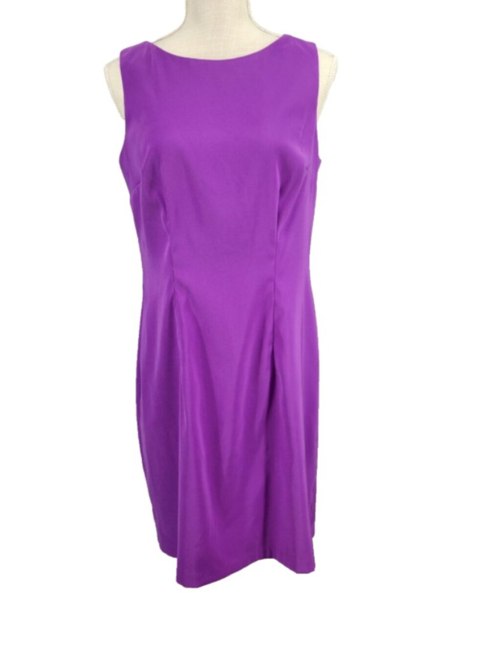 Alyx Vibrant Purple Sleeveless Sheath Dress Size 10 Evening Business Formal